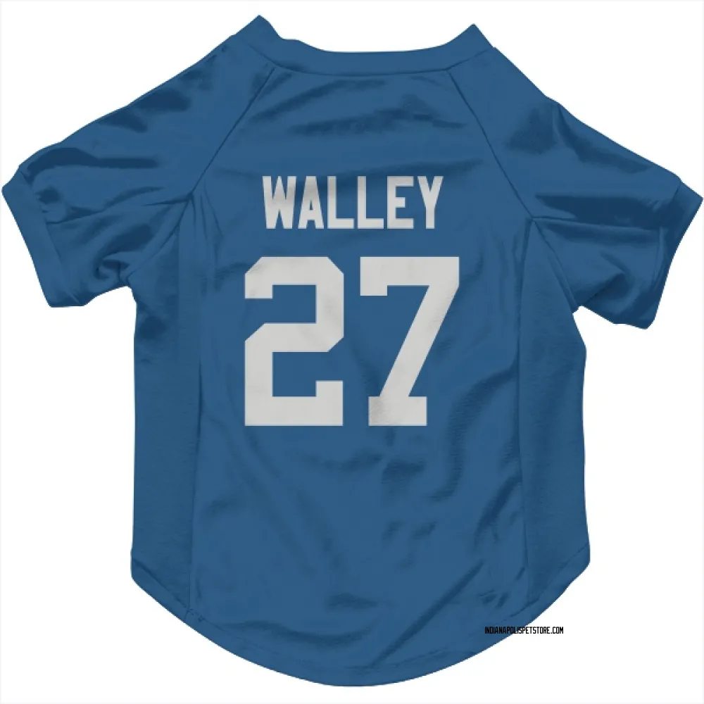 Indianapolis Colts Justin Walley Royal Pet Jersey for Dog & Cat
