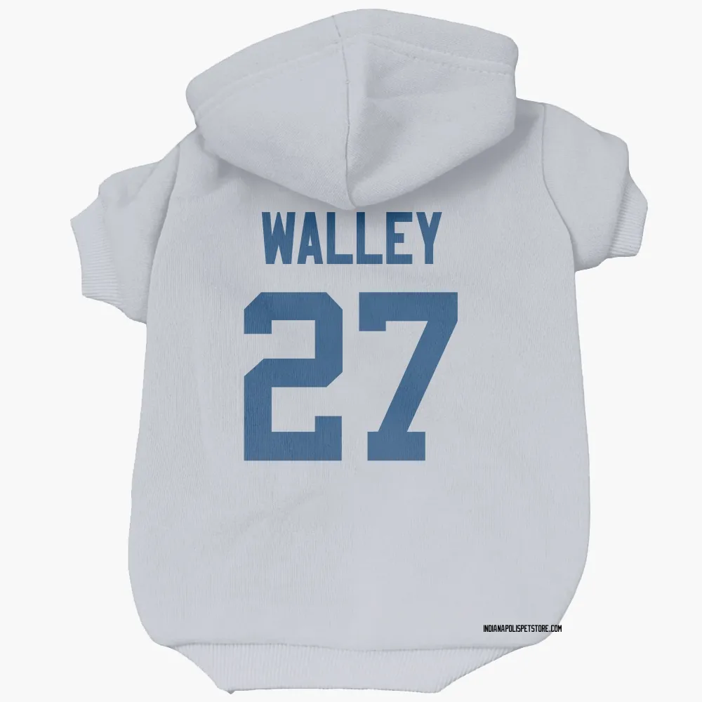 Indianapolis Colts Justin Walley White Pet Hoodie for Dog & Cat