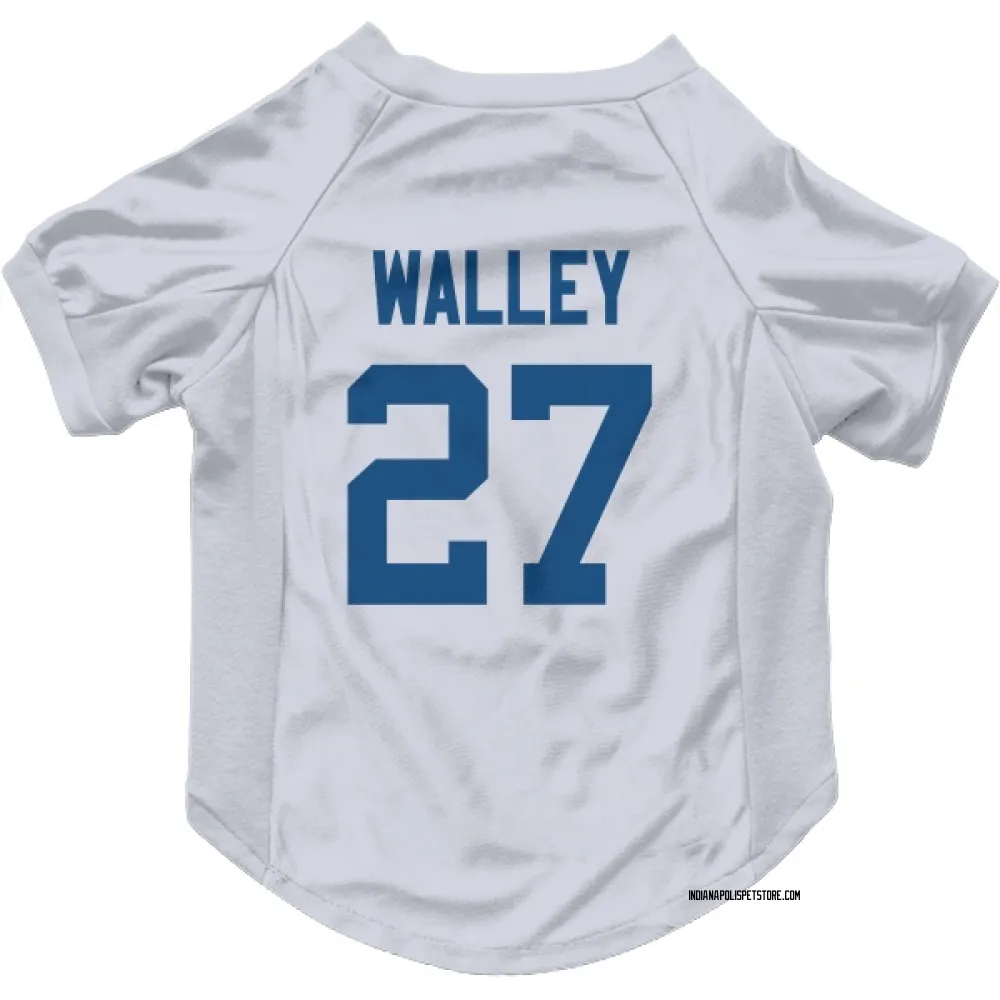 Indianapolis Colts Justin Walley White Pet Jersey for Dog & Cat