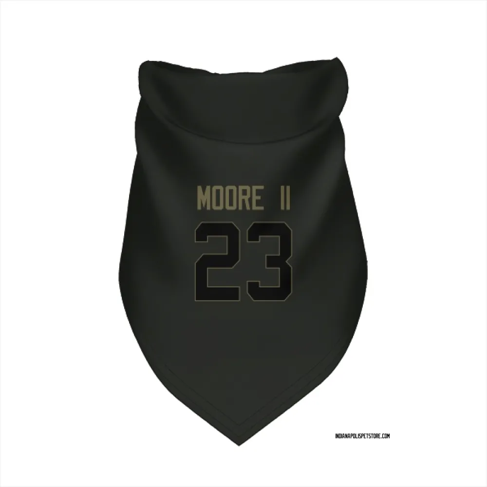 Indianapolis Colts Kenny Moore II Black Service Pet Bandana for Dog & Cat