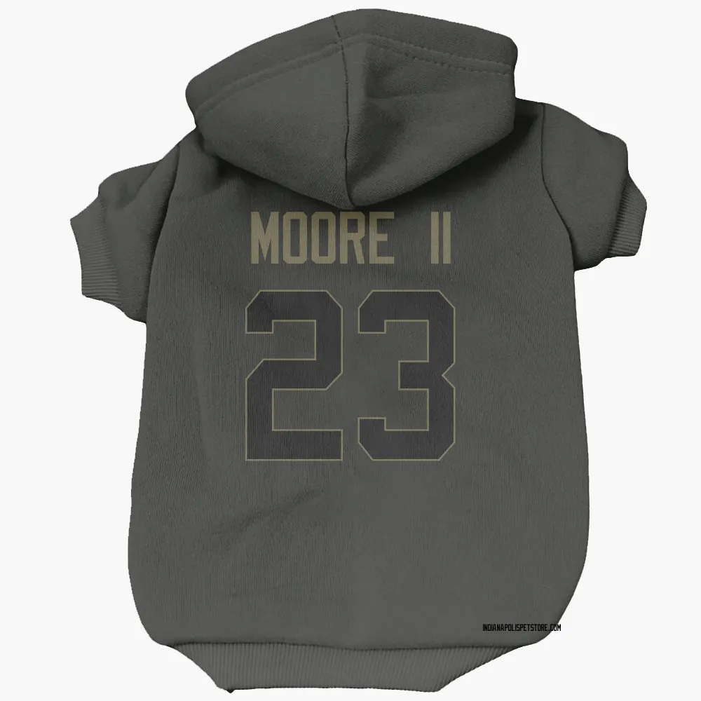Indianapolis Colts Kenny Moore II Black Service Pet Hoodie for Dog & Cat
