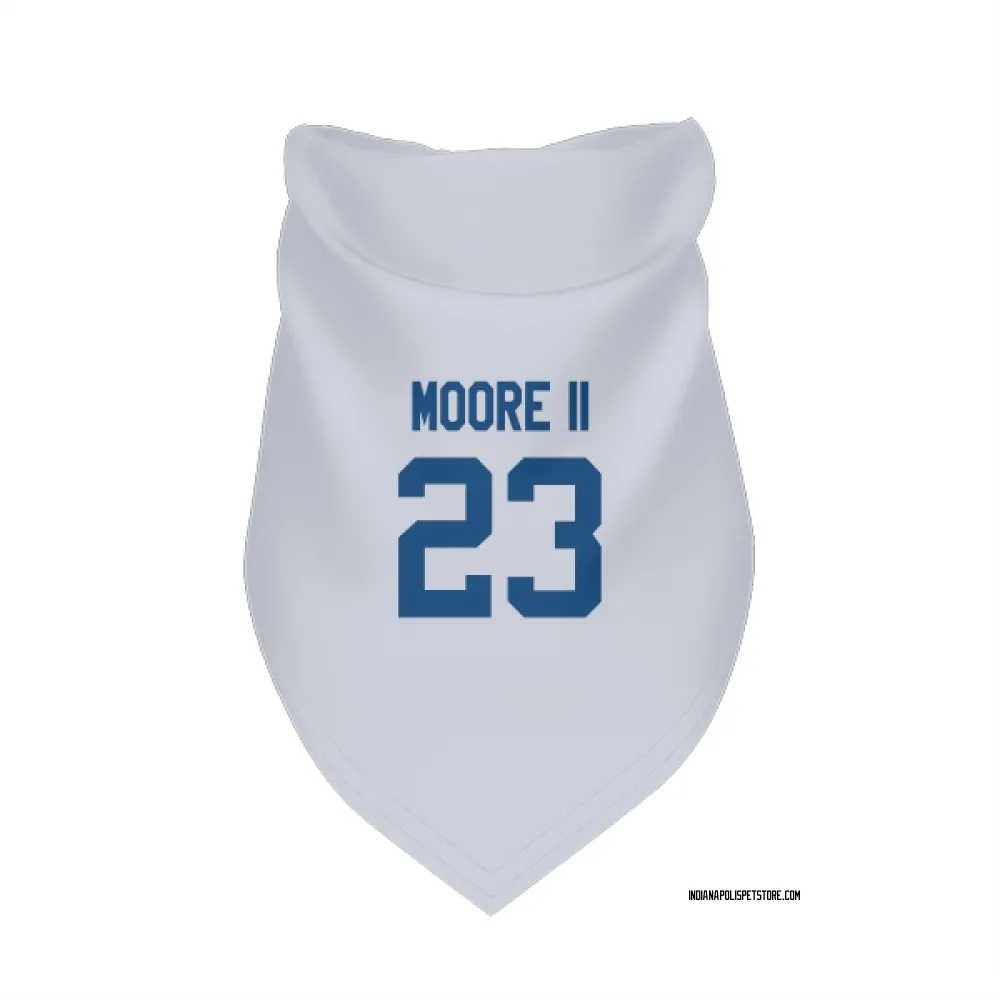 Indianapolis Colts Kenny Moore II White Pet Bandana for Dog & Cat