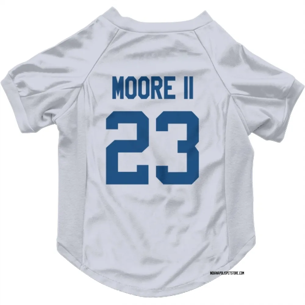 Indianapolis Colts Kenny Moore II White Pet Jersey for Dog & Cat