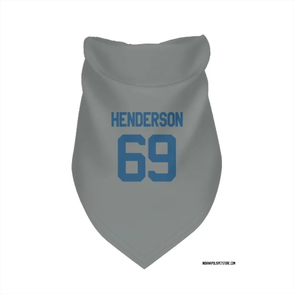 Indianapolis Colts LaDarius Henderson Gray Pet Bandana for Dog & Cat
