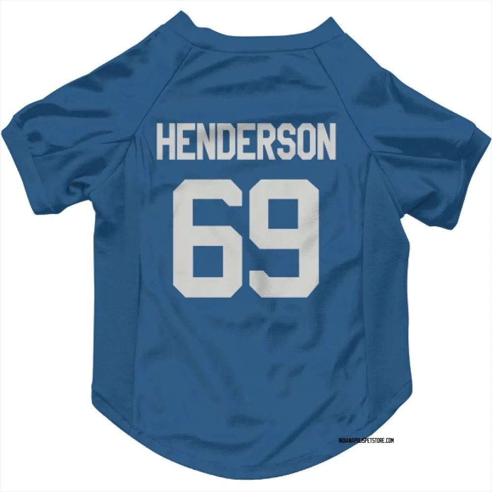 Indianapolis Colts LaDarius Henderson Royal Pet Jersey for Dog & Cat