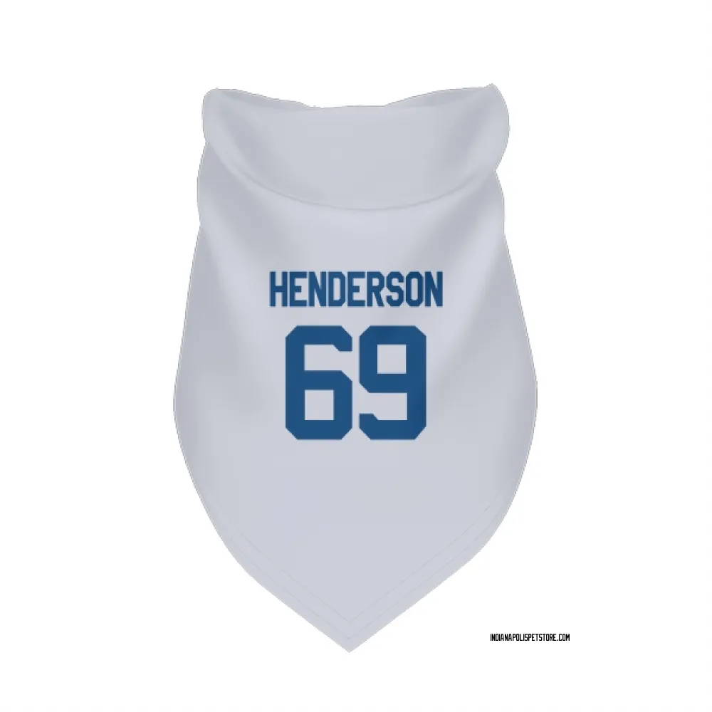Indianapolis Colts LaDarius Henderson White Pet Bandana for Dog & Cat