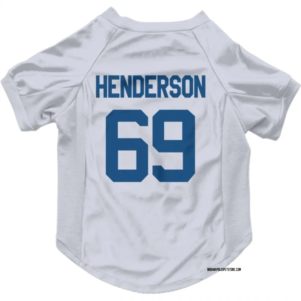 Indianapolis Colts LaDarius Henderson White Pet Jersey for Dog & Cat