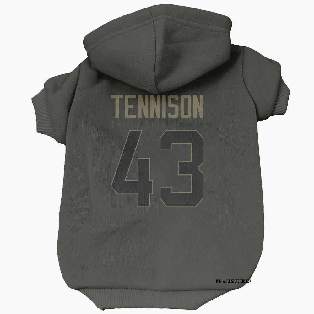 Indianapolis Colts Ladarius Tennison Black Service Pet Hoodie for Dog & Cat