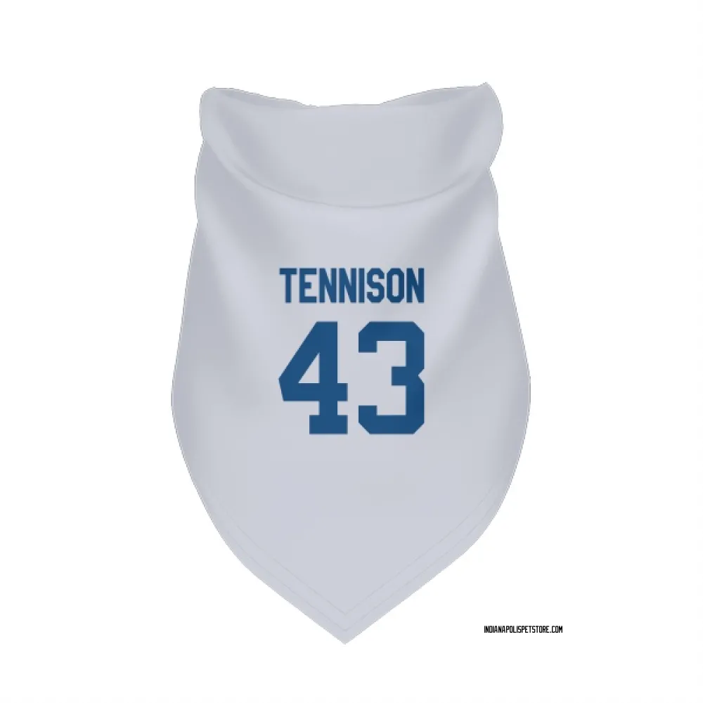Indianapolis Colts Ladarius Tennison White Pet Bandana for Dog & Cat