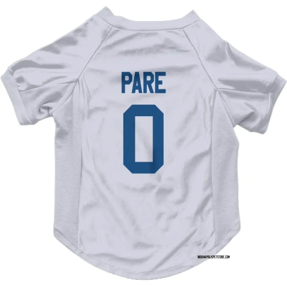 Indianapolis Colts Lincoln Pare White Pet Jersey for Dog & Cat
