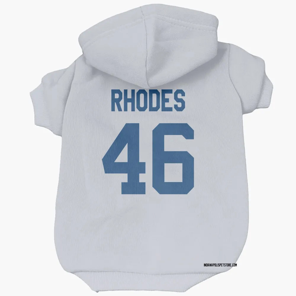 Indianapolis Colts Luke Rhodes White Pet Hoodie for Dog & Cat