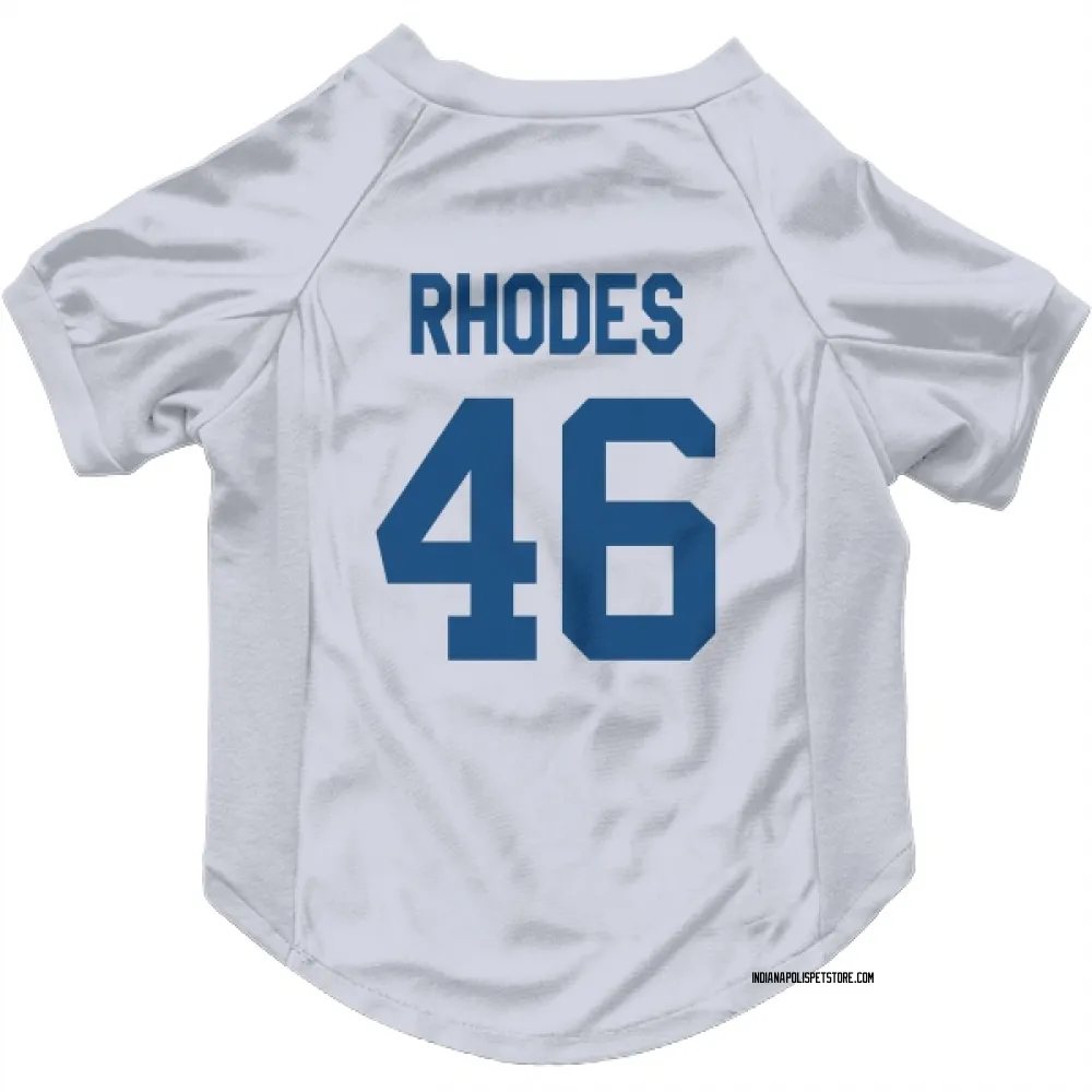 Indianapolis Colts Luke Rhodes White Pet Jersey for Dog & Cat