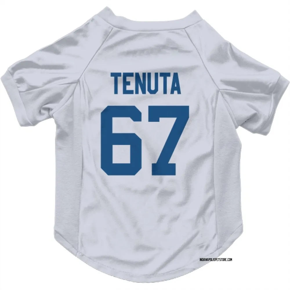 Indianapolis Colts Luke Tenuta White Pet Jersey for Dog & Cat