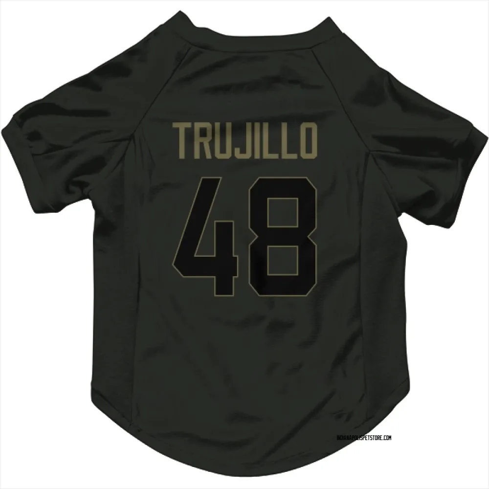 Indianapolis Colts Maddux Trujillo Black Service Pet Jersey for Dog & Cat