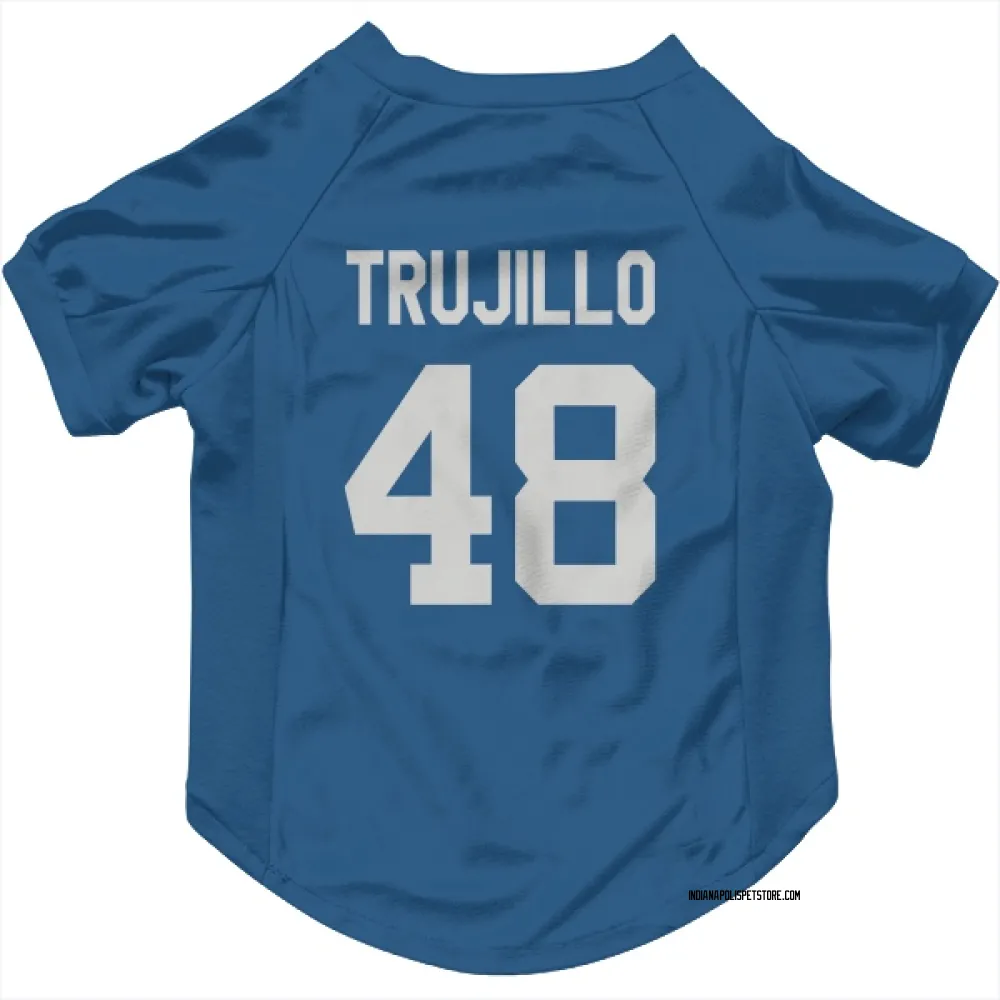 Indianapolis Colts Maddux Trujillo Royal Pet Jersey for Dog & Cat