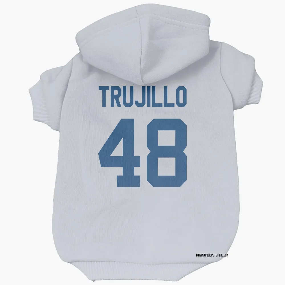Indianapolis Colts Maddux Trujillo White Pet Hoodie for Dog & Cat