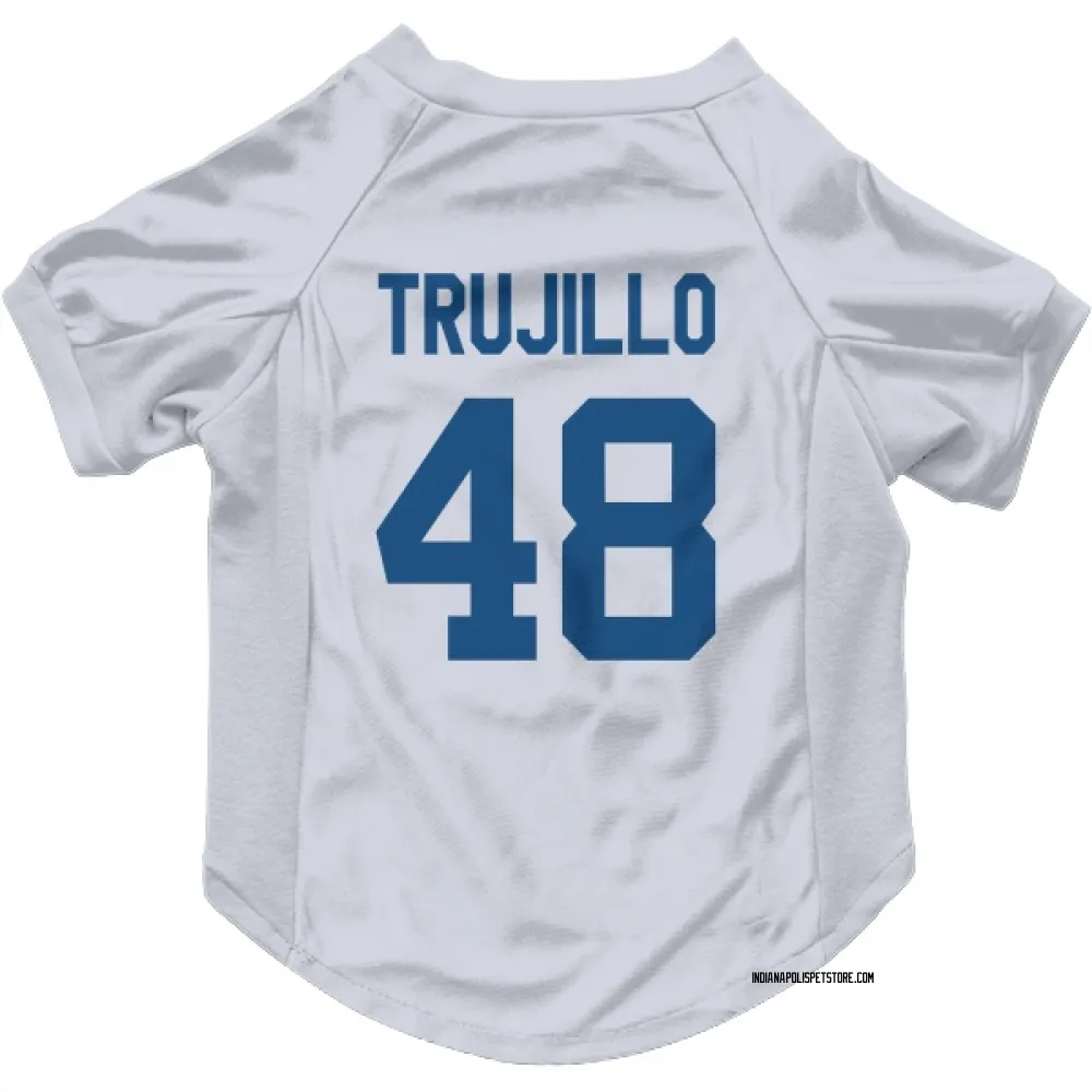 Indianapolis Colts Maddux Trujillo White Pet Jersey for Dog & Cat