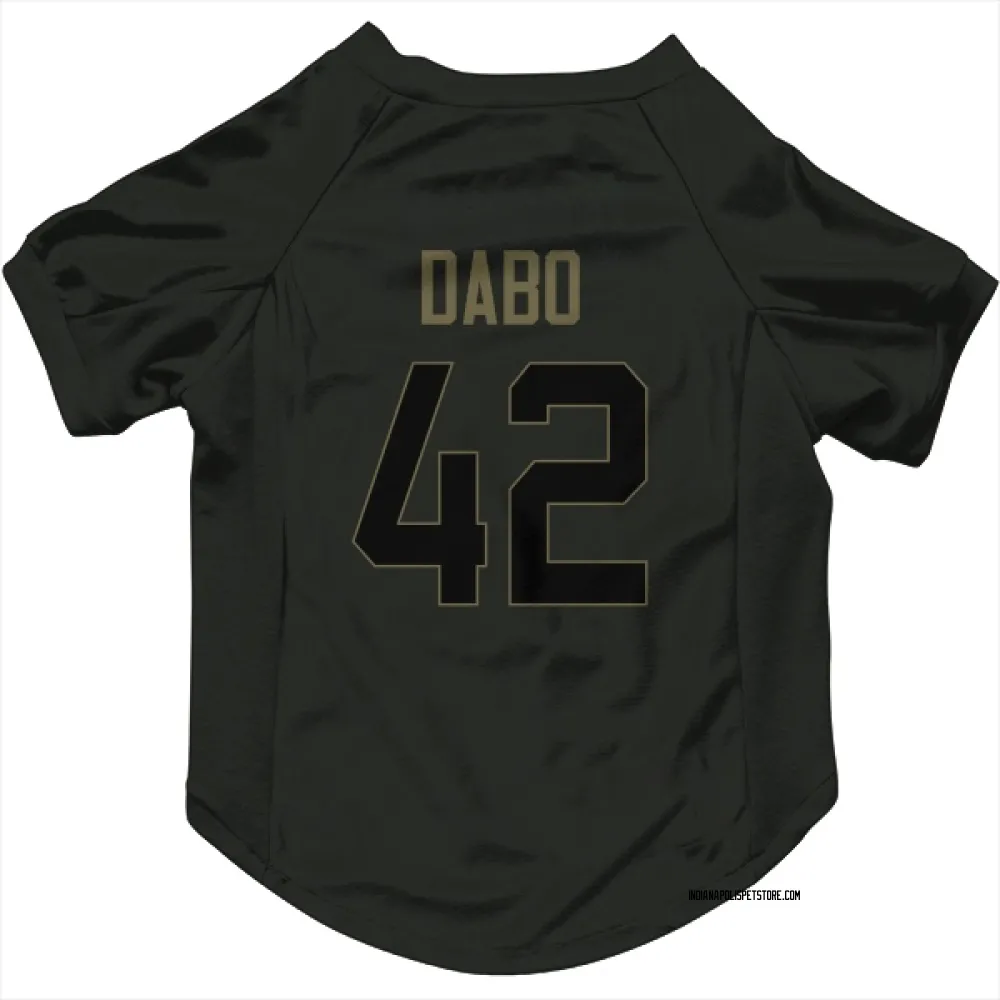 Indianapolis Colts Marcel Dabo Black Service Pet Jersey for Dog & Cat