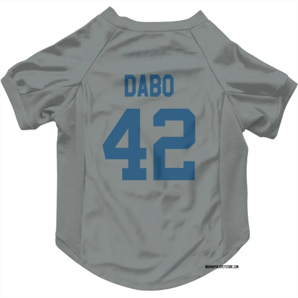 Indianapolis Colts Marcel Dabo Gray Pet Jersey for Dog & Cat