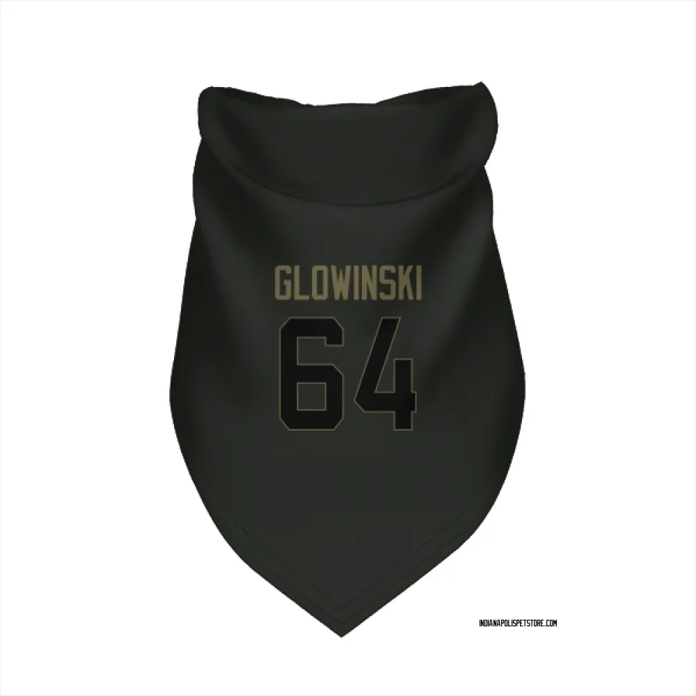 Indianapolis Colts Mark Glowinski Black Service Pet Bandana for Dog & Cat