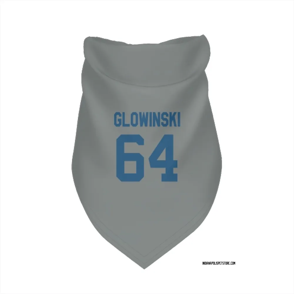 Indianapolis Colts Mark Glowinski Gray Pet Bandana for Dog & Cat