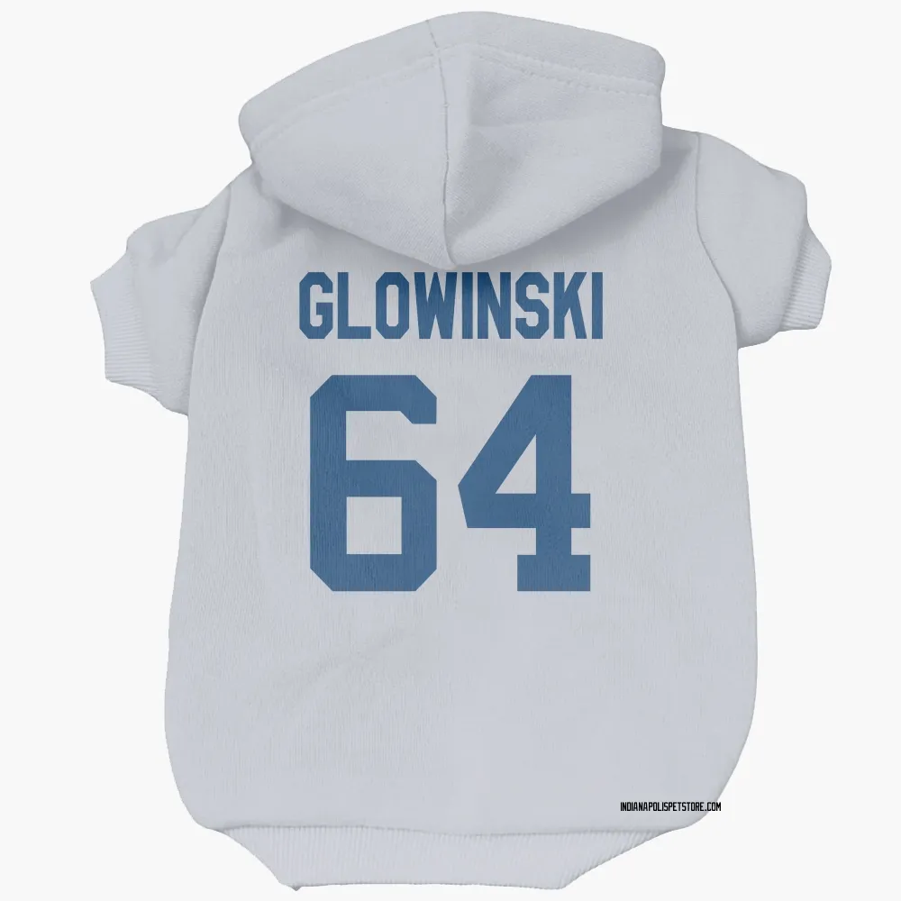Indianapolis Colts Mark Glowinski White Pet Hoodie for Dog & Cat