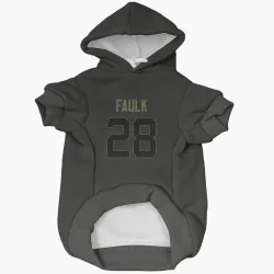 Indianapolis Colts Marshall Faulk Black Service Pet Hoodie for Dog & Cat