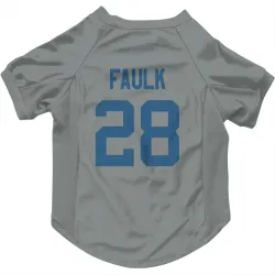 Indianapolis Colts Marshall Faulk Gray Pet Jersey for Dog & Cat