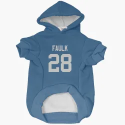 Indianapolis Colts Marshall Faulk Royal Pet Hoodie for Dog & Cat