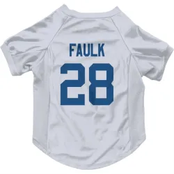 Indianapolis Colts Marshall Faulk White Pet Jersey for Dog & Cat