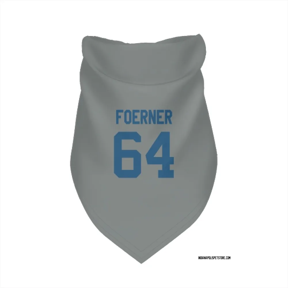 Indianapolis Colts Marshall Foerner Gray Pet Bandana for Dog & Cat