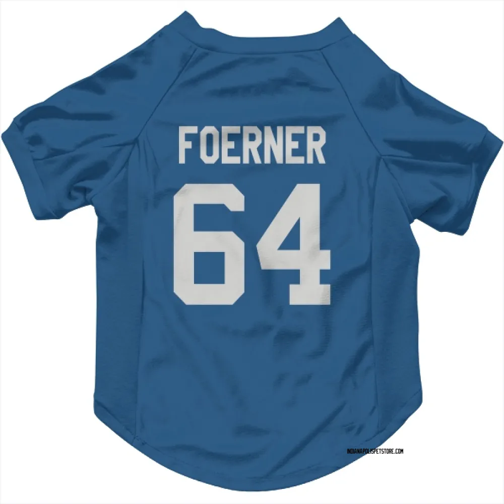 Indianapolis Colts Marshall Foerner Royal Pet Jersey for Dog & Cat