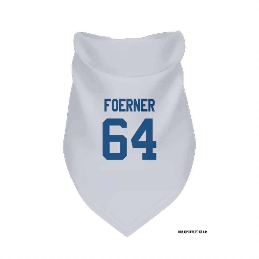 Indianapolis Colts Marshall Foerner White Pet Bandana for Dog & Cat