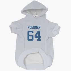 Indianapolis Colts Marshall Foerner White Pet Hoodie for Dog & Cat
