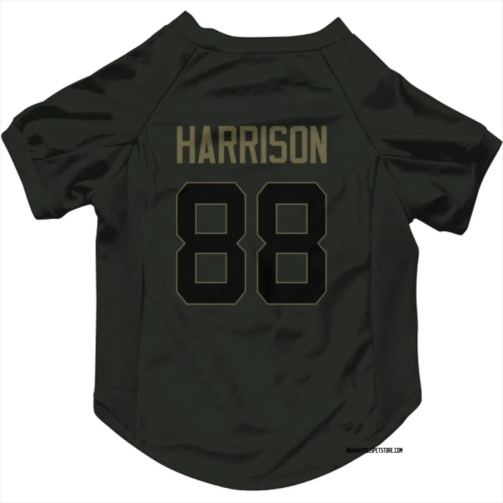 Indianapolis Colts Marvin Harrison Black Service Pet Jersey for Dog & Cat