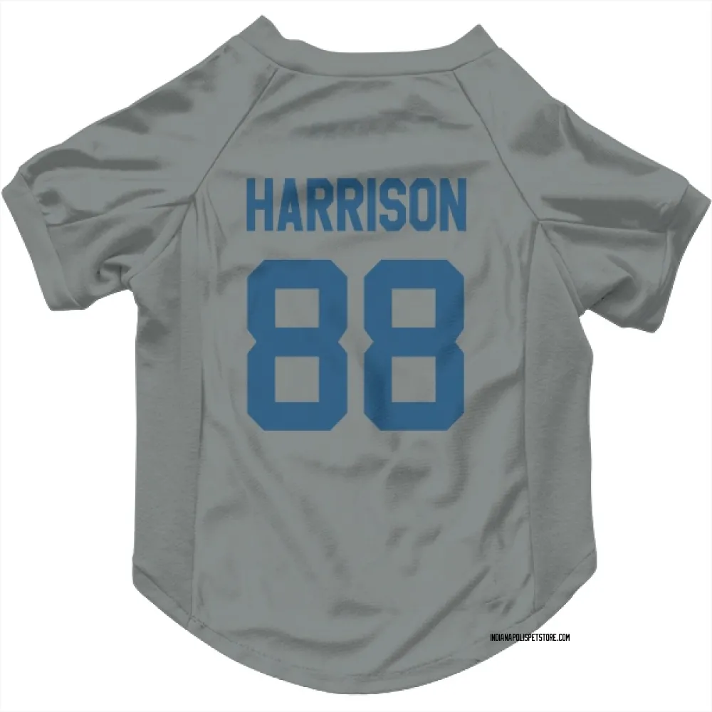 Indianapolis Colts Marvin Harrison Gray Pet Jersey for Dog & Cat