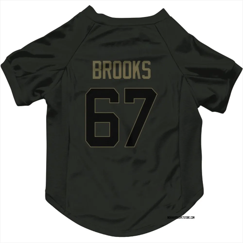 Indianapolis Colts Mason Brooks Black Service Pet Jersey for Dog & Cat
