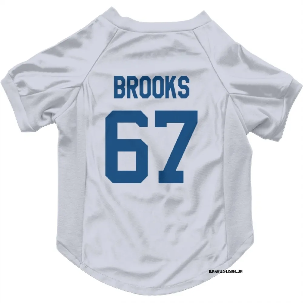 Indianapolis Colts Mason Brooks White Pet Jersey for Dog & Cat