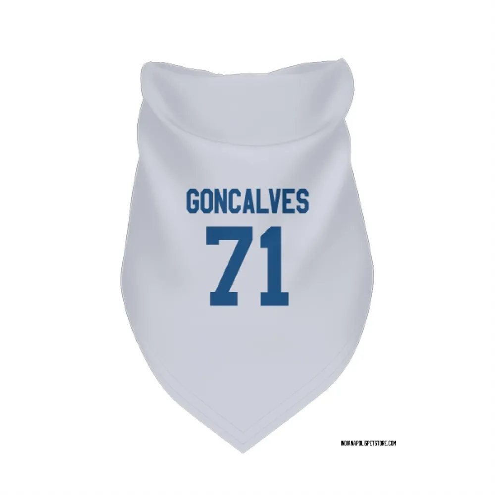 Indianapolis Colts Matt Goncalves White Pet Bandana for Dog & Cat