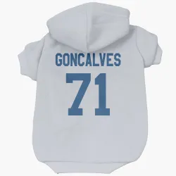 Indianapolis Colts Matt Goncalves White Pet Hoodie for Dog & Cat