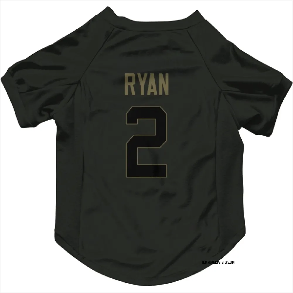 Indianapolis Colts Matt Ryan Black Service Pet Jersey for Dog & Cat