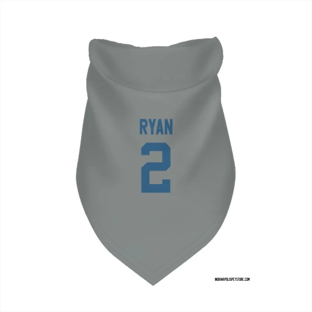 Indianapolis Colts Matt Ryan Gray Pet Bandana for Dog & Cat