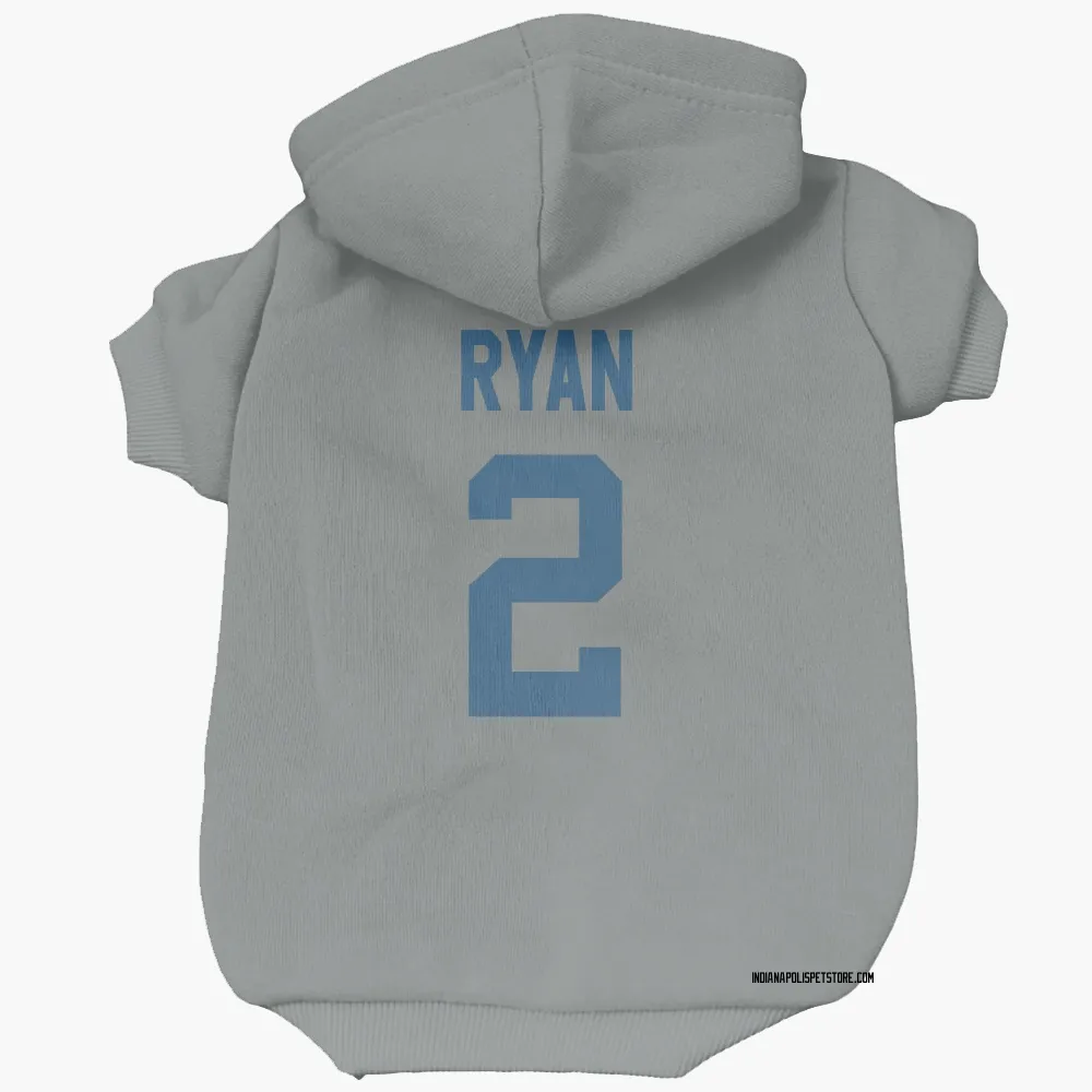 Indianapolis Colts Matt Ryan Gray Pet Hoodie for Dog & Cat