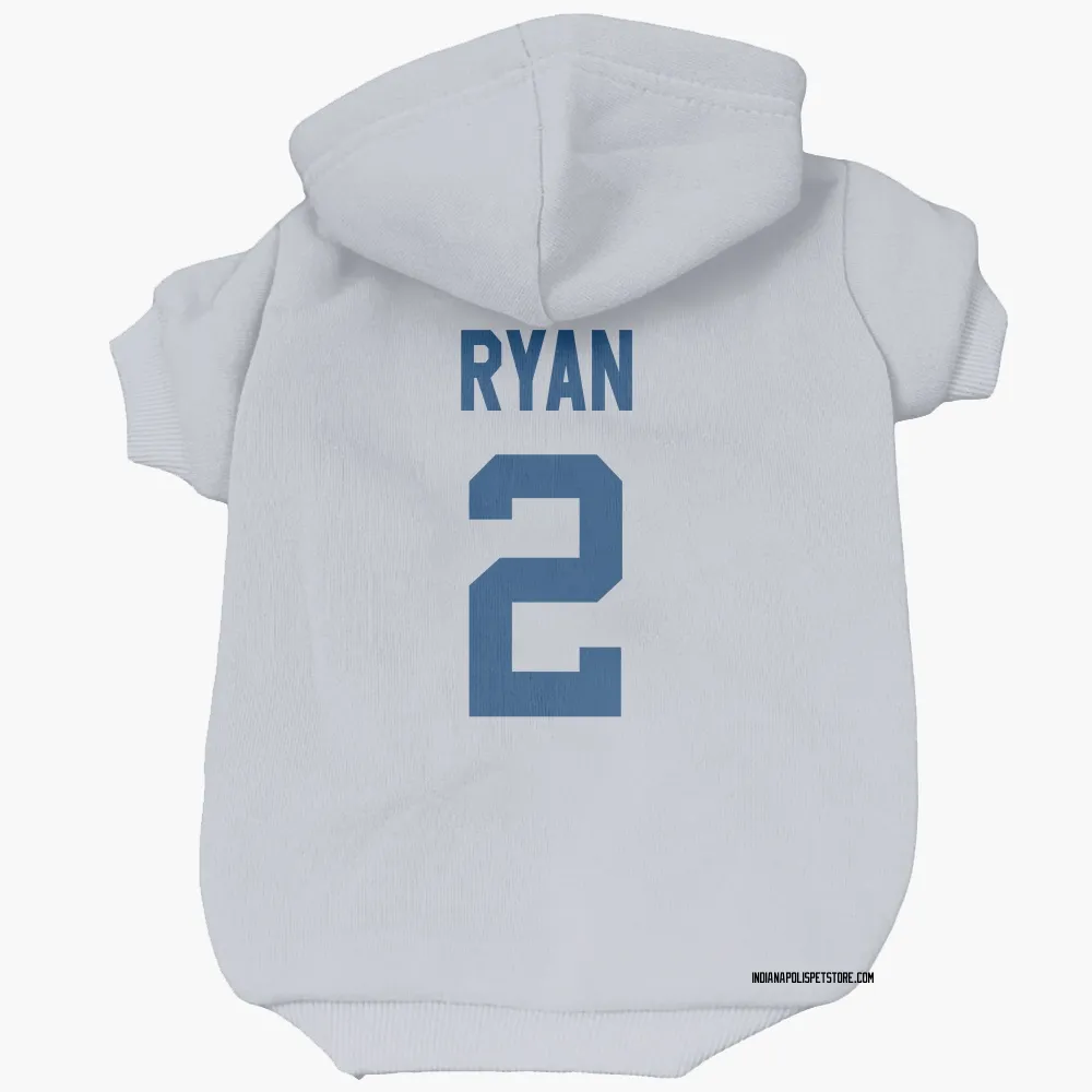 Indianapolis Colts Matt Ryan White Pet Hoodie for Dog & Cat