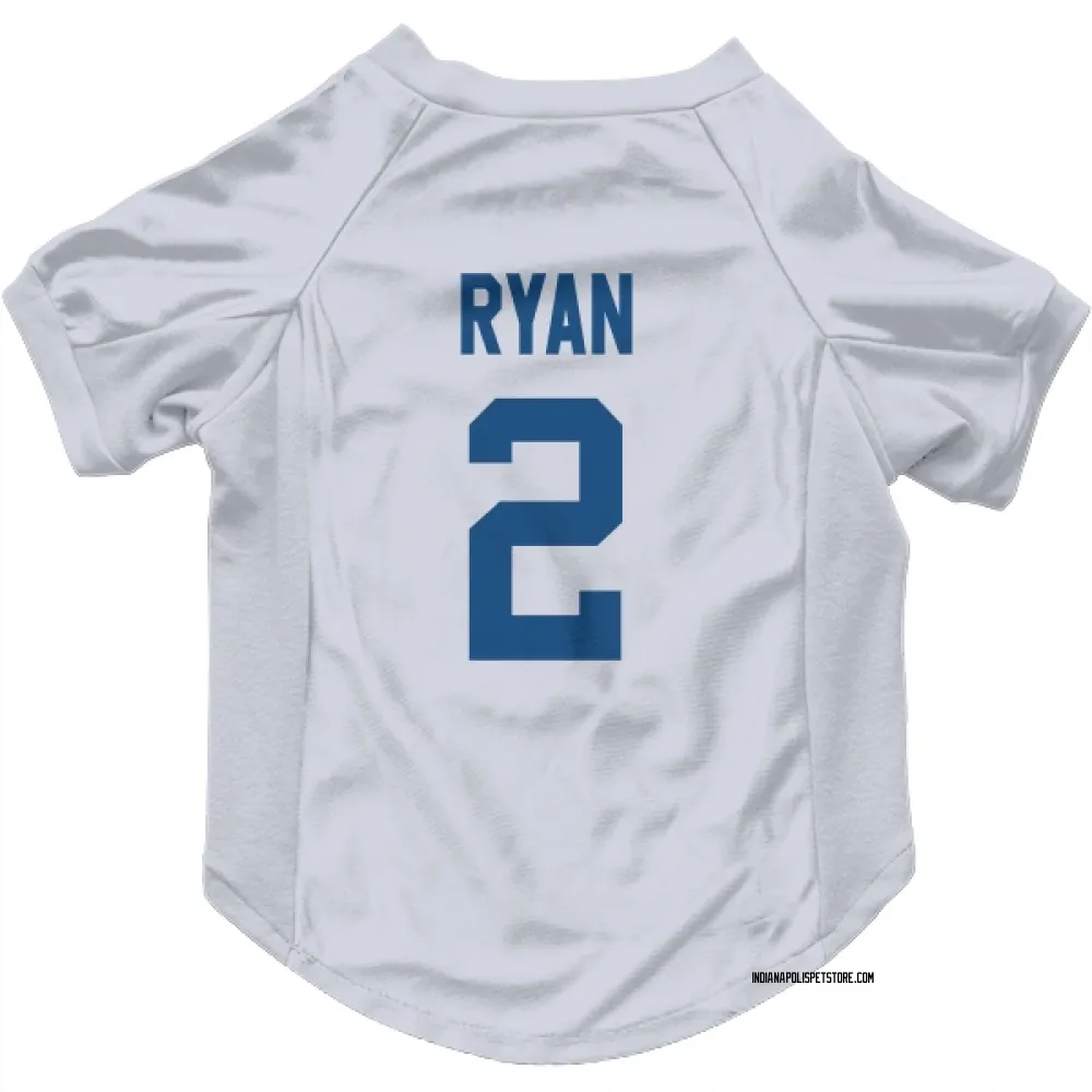 Indianapolis Colts Matt Ryan White Pet Jersey for Dog & Cat