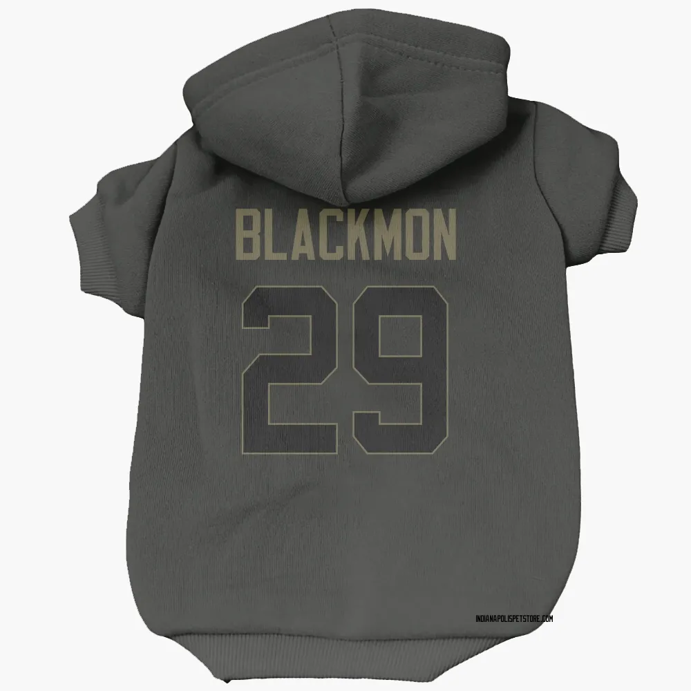 Indianapolis Colts Mekhi Blackmon Black Service Pet Hoodie for Dog & Cat