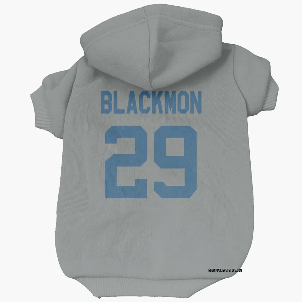 Indianapolis Colts Mekhi Blackmon Gray Pet Hoodie for Dog & Cat