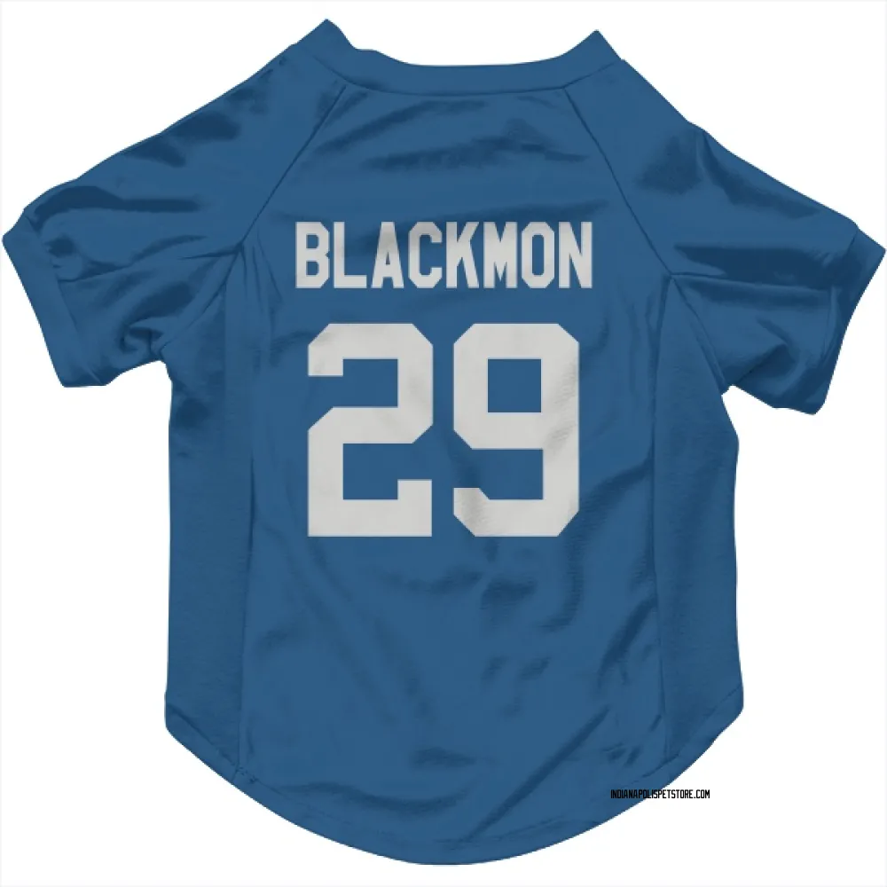 Indianapolis Colts Mekhi Blackmon Royal Pet Jersey for Dog & Cat