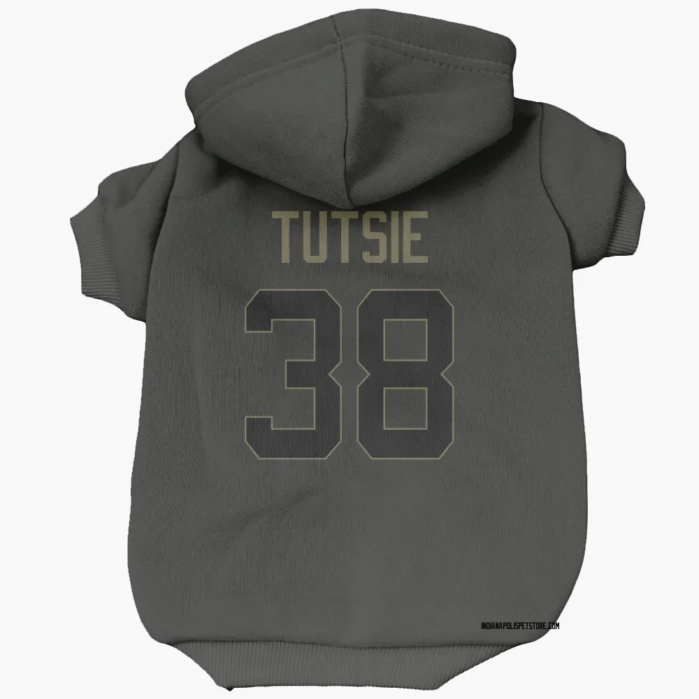 Indianapolis Colts Michael Tutsie Black Service Pet Hoodie for Dog & Cat