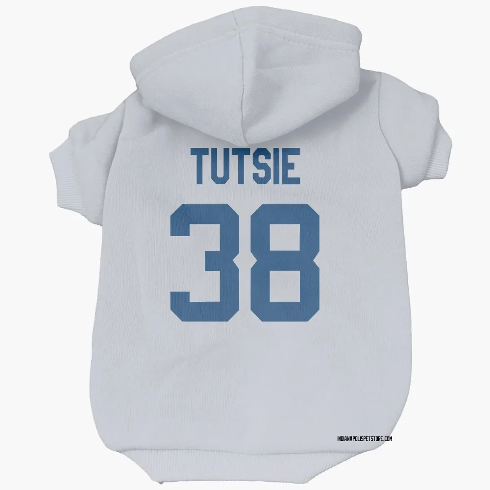 Indianapolis Colts Michael Tutsie White Pet Hoodie for Dog & Cat